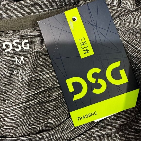 DSG Mens‎ Size M Pure Black White Wicking Static Texture Performance T-Shirt - Picture 4 of 5
